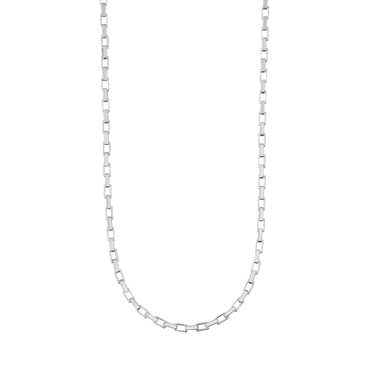 Rectangle Link Chain Necklace x 3mm - Rectangle Link Chain-CC-1.png