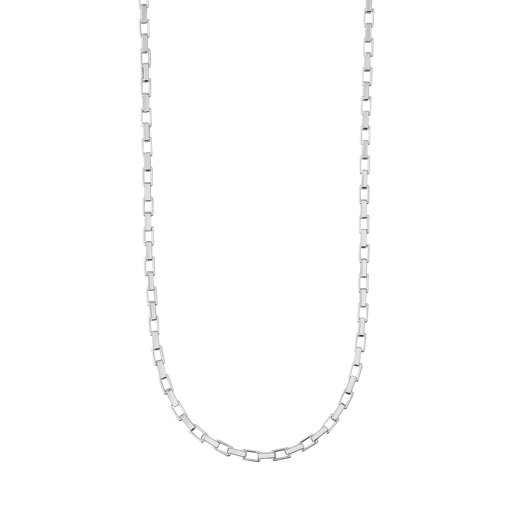 Rectangle Link Chain Necklace x 3mm - Rectangle Link Chain-CC-1.png