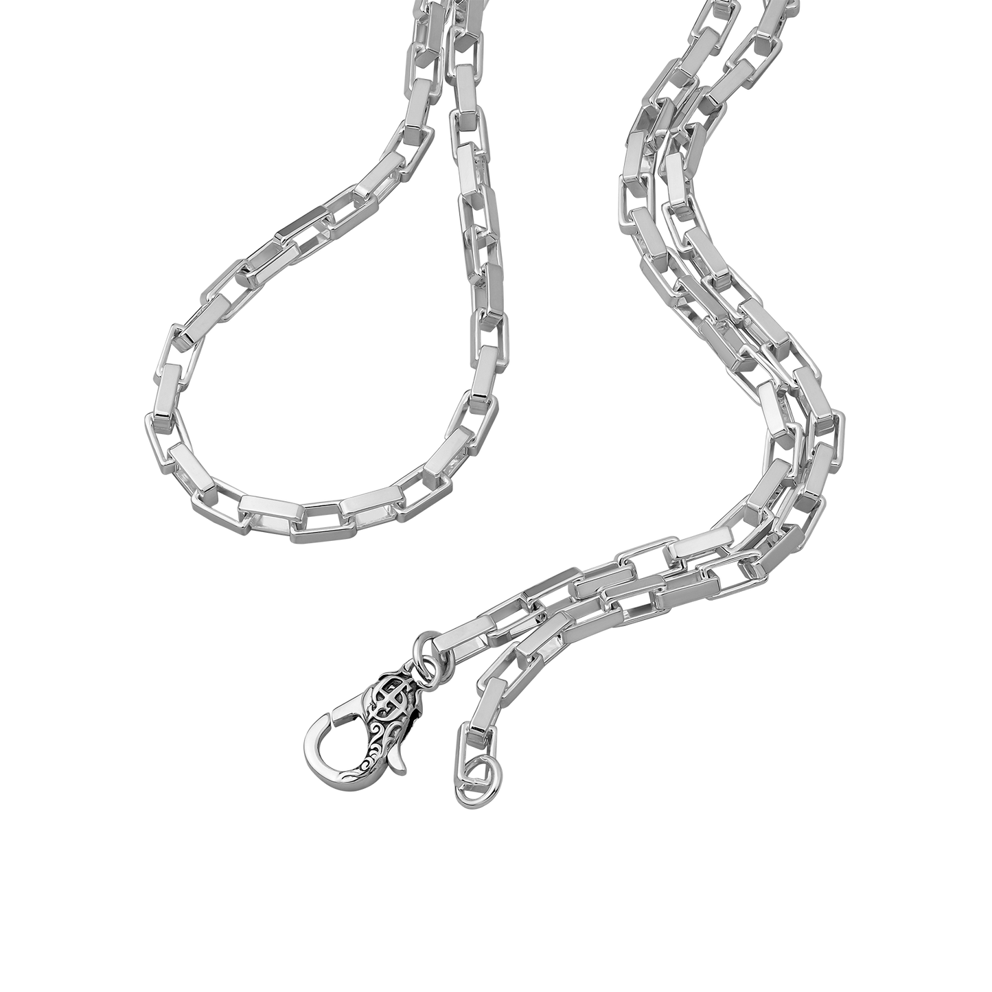 Rectangle Link Chain Necklace x 3mm - Rectangle Link Chain-CC-2.png
