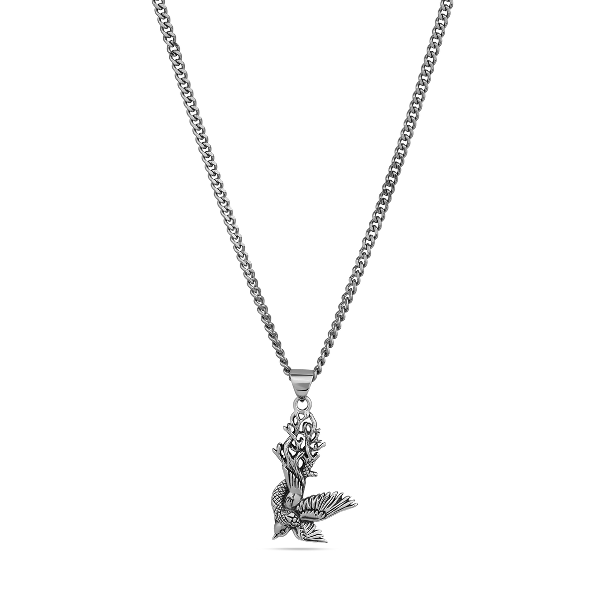 Freefall sterling silver necklace - off figure