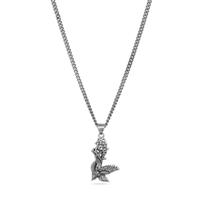 Freefall sterling silver necklace - off figure