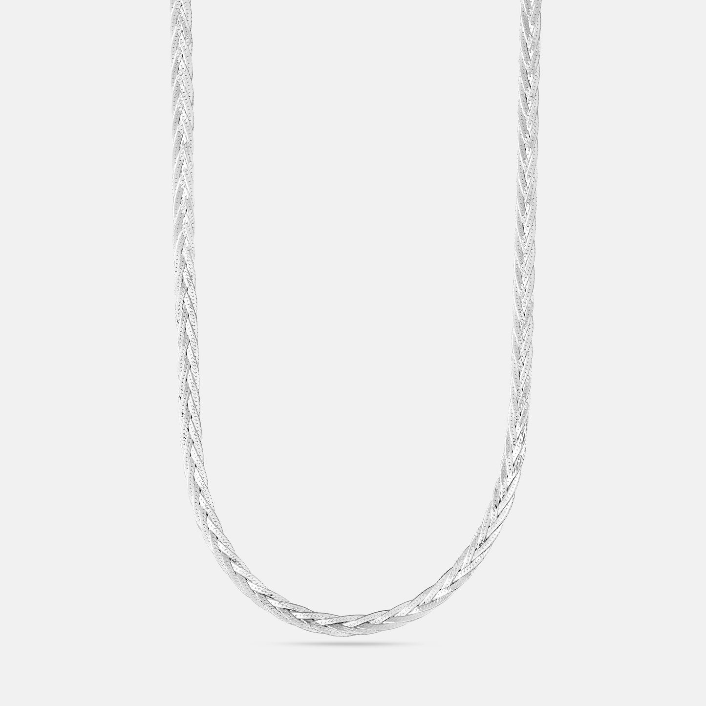 Braided Herringbone Chain Necklace x 5mm