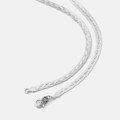 Braided Herringbone Chain Necklace x 5mm