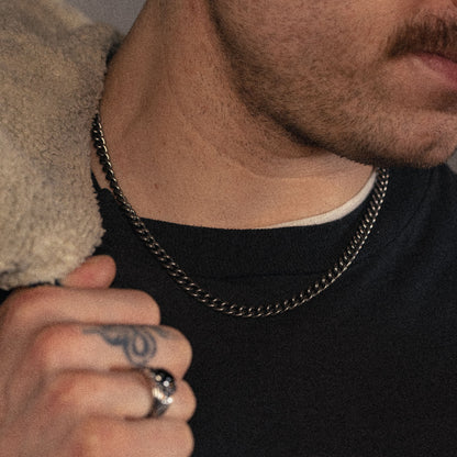 Curb Chain x 6mm x Antiqued