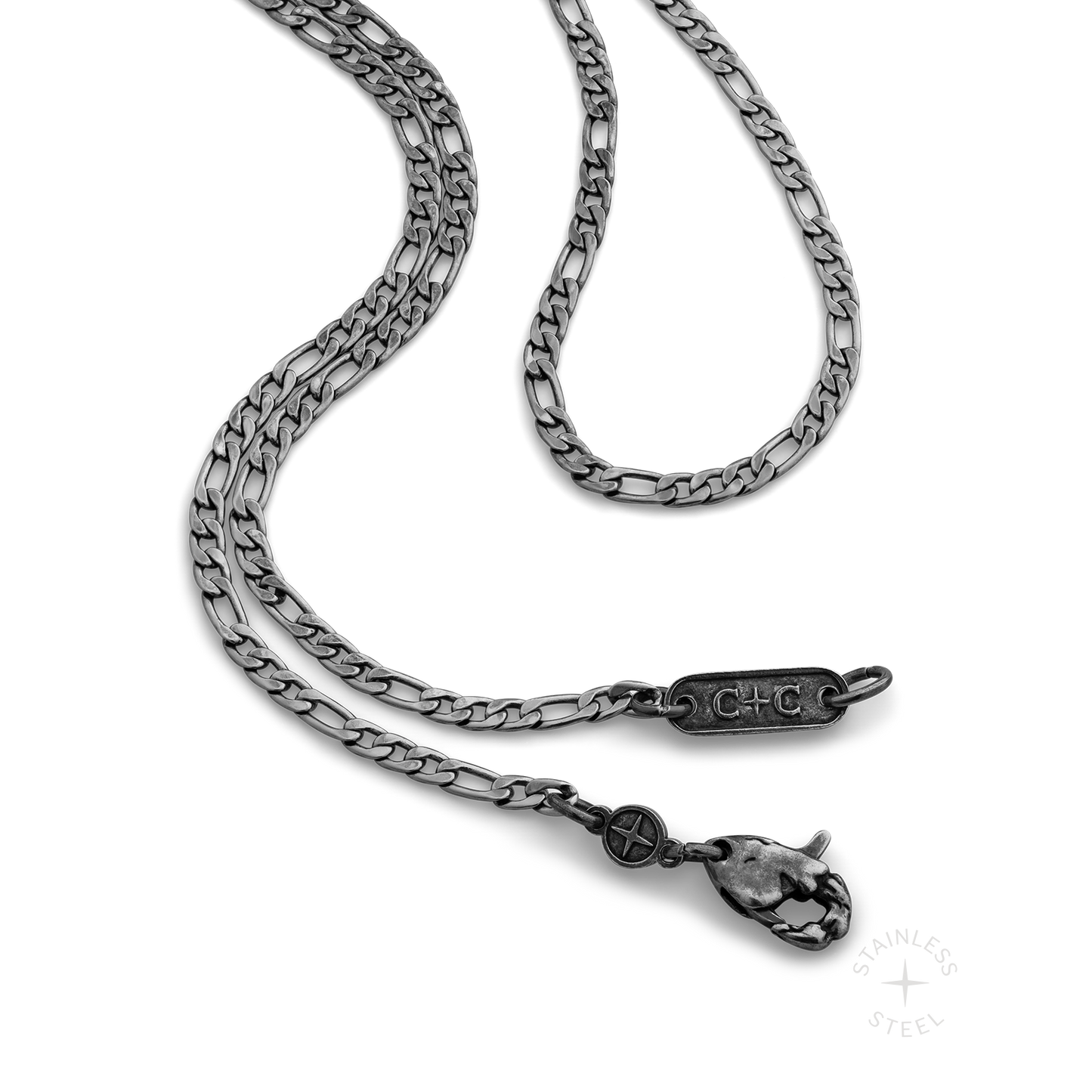 Figaro Chain x 3mm x Antiqued
