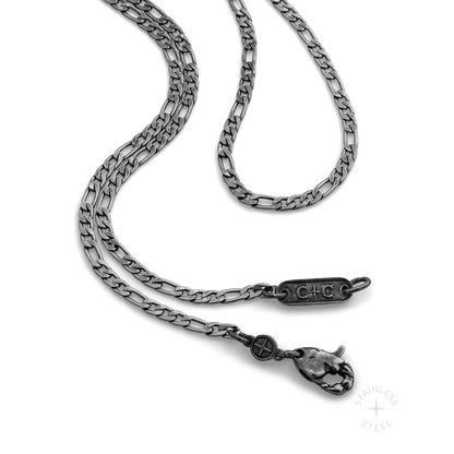 Figaro Chain x 3mm x Antiqued