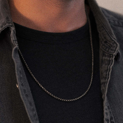 Rounded Box Chain x Antiqued