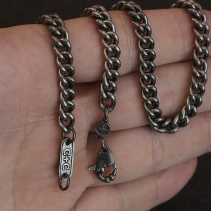 Curb Chain x 6mm x Antiqued